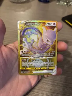 Pokemon Mewtwo VSTAR Full Art Secret Rare 86/78 Rare Holo Pokemon GO NM/MINT - Image 3