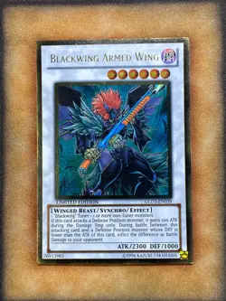 Yugioh Blackwing Armed Wing GLD3-EN039 Gold Rare Limited Edition NM - Image 1