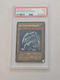 2002 Blue-Eyes White Dragon SDK-001 YuGiOh English PSA 5 - Image 1