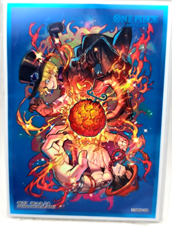 One Piece Official Promotion Ace & Sabo 10 Ct Don Bandai Card Sleeves - Image 1