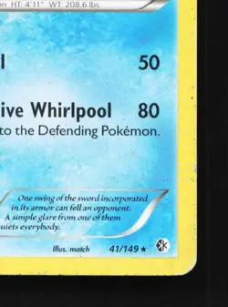 Samurott 41/149 HP Boundaries Crossed English Pokemon Card TCG - Image 3