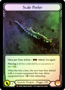 FAB RAINBOW FOIL Scale Peeler (#009) - Outsiders Card # 009 - Image 1