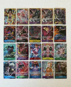 One Piece TCG Parallel Alt Art SR LOT of 20 Cards English Mixed Sets NM - Luffy - Image 1