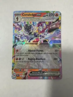 Ceruledge EX 036/191 Double Rare Pokemon TCG Card Surging Sparks - Image 1