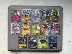 Pokemon XY Ex Lot 14 Cards (see descr) LP-DMG Shaymin Pikachu Hoopa M Heracross - Image 2