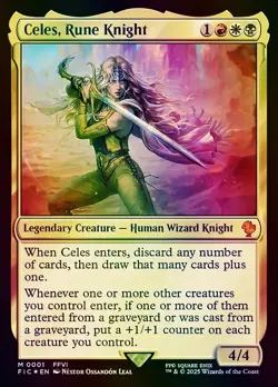 Celes, Rune Knight Commander: FINAL FANTASY NM MTG Non-Foil - Image 1