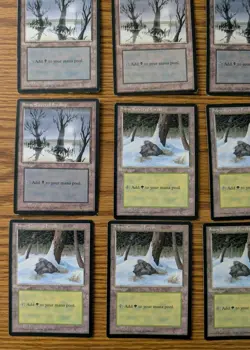 Ice Age Basic Land lot of 35 (Plains, Swamp, Mountain, And Forest) - Image 2