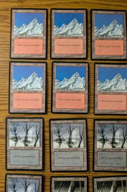 Ice Age Basic Land lot of 35 (Plains, Swamp, Mountain, And Forest) - Image 3