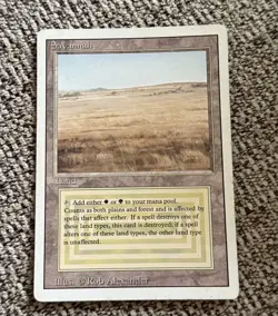 Magic The Gathering Savannah Revised Edition Moderately Played Dual Land - Image 1
