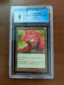 Fire Diamond Mirage Uncommon Magic: The Gathering CGC Grade 9 Mint - Image 1