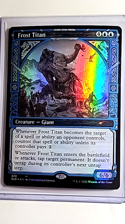 2021 MTG Magic the Gathering SLD Secret Lair Drop Foil #220 Frost Titan Mythic - Image 1