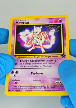 Pokemon Movie Gold Stamp WotC Promo 03/53 "Mewtwo" NM - Image 2