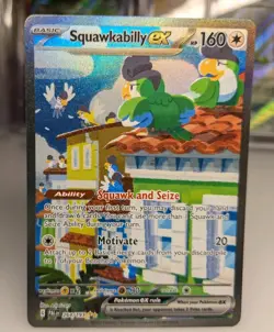 Squawkabilly EX 264/193 Sv02 Paldea Evolved Special Illustration Rare Pokemon - Image 1