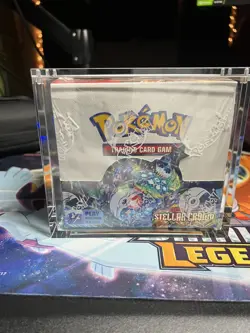 Pokemon TCG Stellar Crown Booster Box (Factory Sealed) 36 Packs w/ display case - Image 1