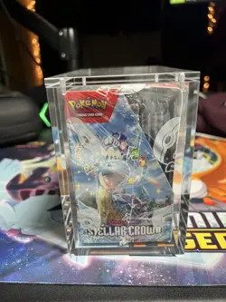 Pokemon TCG Stellar Crown Booster Box (Factory Sealed) 36 Packs w/ display case - Image 3