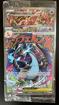Pokemon Mega Charizard X EX #023 & Oricorio EX #024 PFL UPC Promos x2 - SEALED - Image 3