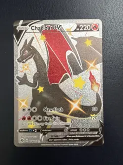 2020 Pokemon Shiny V Charizard Secret Rare Champions Path 079/073 MINT - Image 1