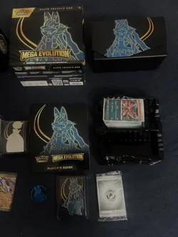 Two Opened Pokemon Mega Evolution ETB Plus Accessories and Bulk NO Packs/Promo - Image 3