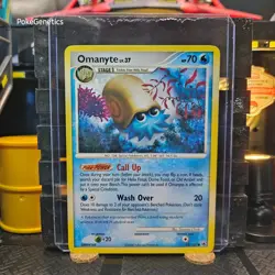 Omanyte Majestic Dawn Pokemon TCG 69/100 Diamond & Pearl Common - Image 1
