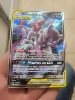 Pokemon Mewtwo and Mew GX SM191 Promo Tag Team 2019 Sun & Moon - Image 1