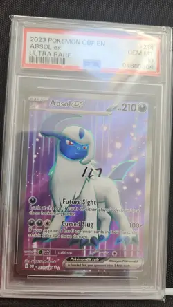 2023 POKEMON OBF EN-OBSIDIAN FLAMES ULTRA RARE #214 ABSOL EX PSA 10 - Image 1