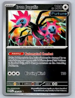 Pokemon TCG Temporal Forces Reverse Holo Iron Jugulis 139/162 Uncommon - Image 1