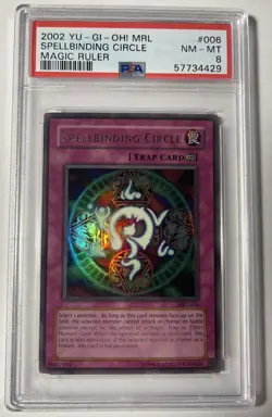 YuGiOh - MRL-006 - Spellbinding Circle - Ultra Rare - Magic Ruler - PSA 8 - Image 1