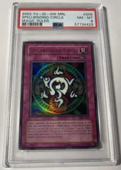 YuGiOh - MRL-006 - Spellbinding Circle - Ultra Rare - Magic Ruler - PSA 8 - Image 2