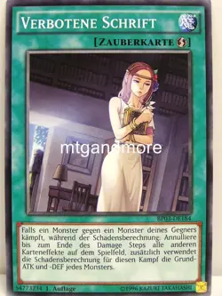 Yu-Gi-Oh - 1x Verbotene Schrift - BP03 - Monster League - Image 1