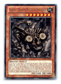 Redox Dragon Ruler of Boulders - LTGY-EN038 - Rare - 1st Edition - Yugioh - Image 1