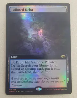 Polluted Delta | NM | FOIL | Extended Art | Modern Horizons 3 | MH3 #465 | MTG - Image 1