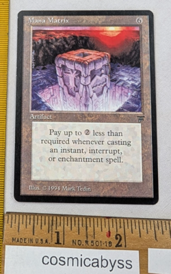 Mana Matrix MTG Magic the Gathering LEGENDS card NICE - Image 1