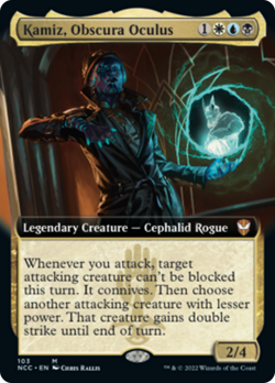 Kamiz, Obscura Oculus (Extended Art) Streets of New Capenna Commander NM - Image 1