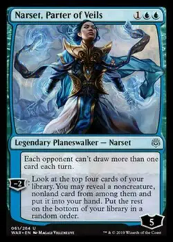 1x NARSET, PARTER OF VEILS - War of the SPark - MTG - Magic the Gathering - NM - Image 1