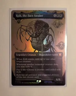 MTG Foil Koh, The Face Stealer borderless, Avatar The Last Airbender - Image 1