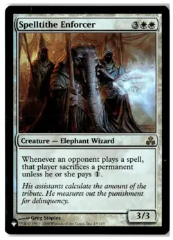 MTG Foil Spelltithe Enforcer - The List Reprints Heavily Played English - Image 1