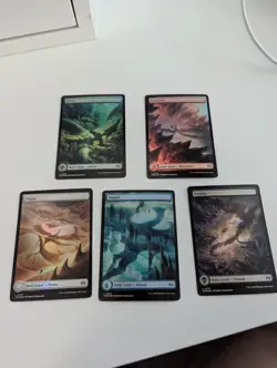 Foil Land Set (Full Art) [Tarkir: Dragonstorm] MTG - Image 1