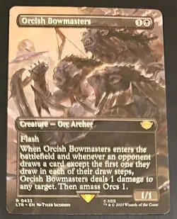 Magic the Gathering: Lord of the Rings #433 Orcish Bowmasters Borderless Regular - Image 1