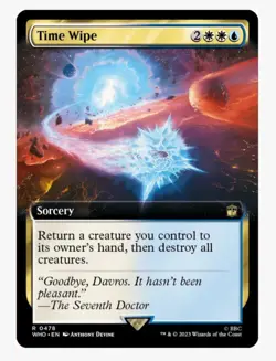 Time Wipe (Extended Art) | MTG WHO | EDH Commander Board Wipe Azorius | Rare |NM - Image 1