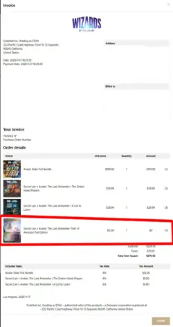 MTG Secret Lair X Avatar: Path of Ancestry Promo Foil PRESALE CONFIRMED - Image 2