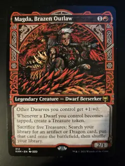 Magda, Brazen Outlaw NM SHOWCASE Kaldheim MTG FREE SHIPPING - Image 1