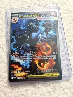 Mega Charizard X ex 125/094 SIR Phantasmal Flames Pokemon Card NM - Image 1