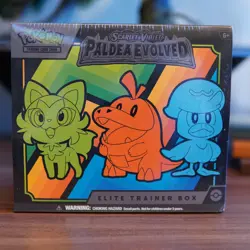 Scarlet Violet Paldea Evolved ETB Elite Trainer Box Factory Sealed Pokemon Cards - Image 1
