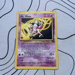Pokemon TCG Jungle Mr Mime Card 22/64 Non-Holo, Regular Unlimited Rare HP - Image 1