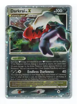 (303317) DARKRAI LV.X 104/106 Ultra Rare Holo Great Encounters Pokemon Card - Image 2