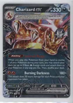 Charizard ex Pokemon Scarlet & Violet Black Star Promo #196 - Image 1