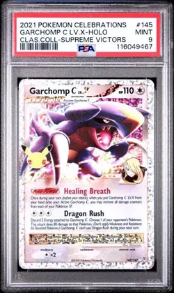 2021 POKEMON CELEBRATIONS CLASSIC COLL #145 GARCHOMP C LV.X-HOLO PSA 9 - Image 1