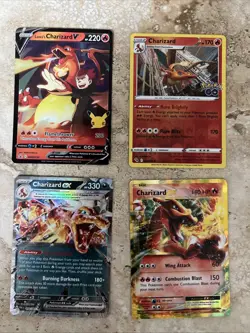 Pokemon Charizard 4 Card Lot. See Description - Image 1