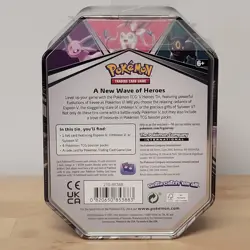 Pokemon TCG V Heroes Tin Sylveon V Rapid Strike 4 Booster Packs Sealed 2022 - Image 3