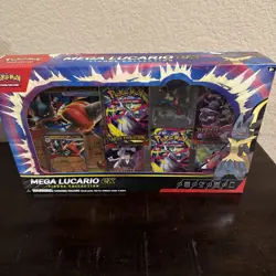Pokemon TCG Mega Lucario ex Premium Figure Collection Box Factory Sealed - Image 1